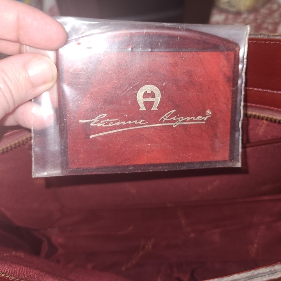 Brown Shoulder Bag with Glossy Finish and Elegant Design - Picture 10 of 11